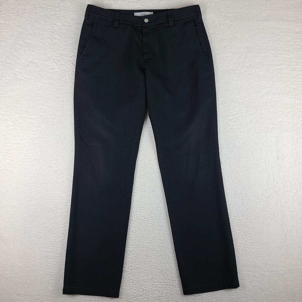 Bluffworks Dress Pants Mens 34x34 Black‎ Relaxed Fit Straight Performance Tech *